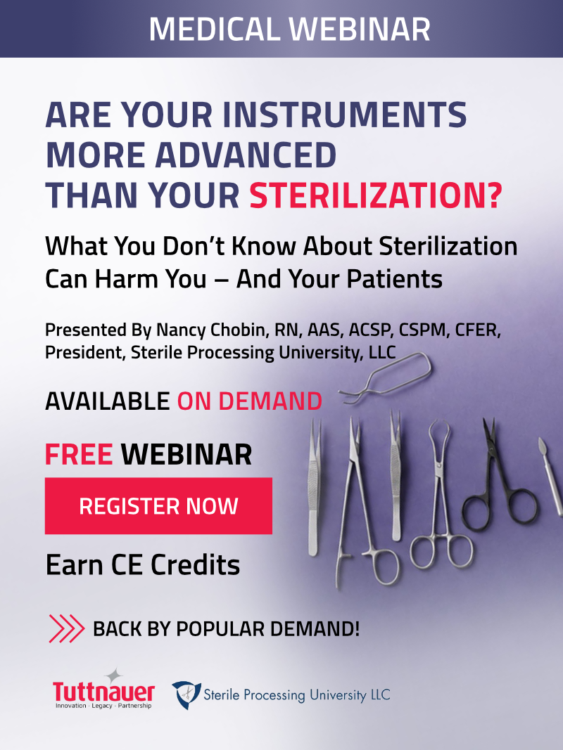 Webinar of sterilizing advanced instruments
