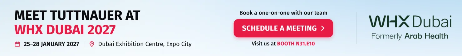 Schedule a meeting with Tuttnauer at WHX Dubai 2027