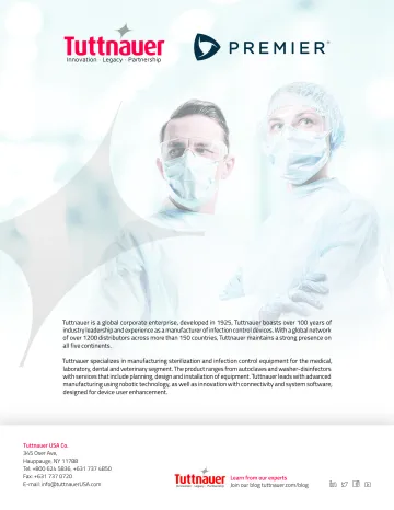 Tuttnauer Premier Agreement Contract Brochure