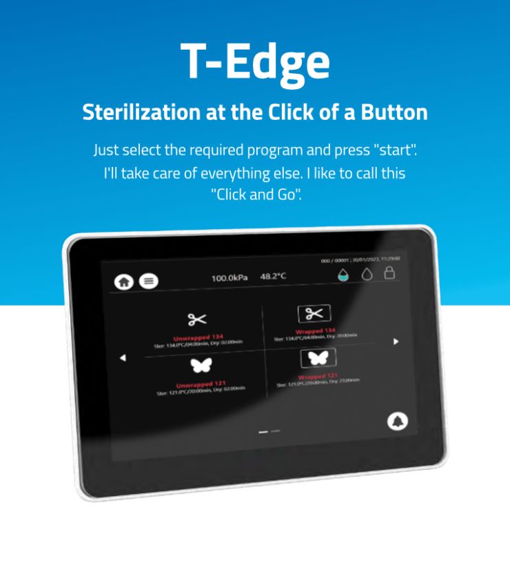 T-Edge, Class B Autoclave - Display