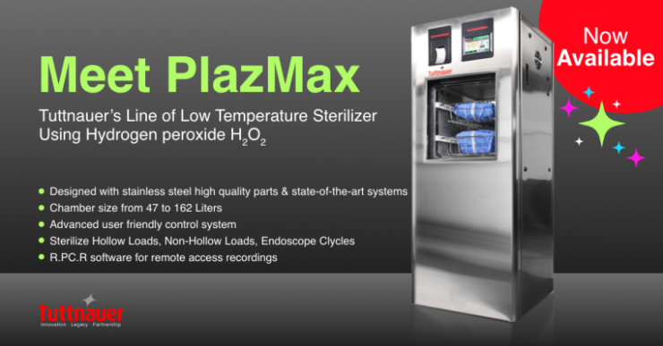 Low Temperature Sterilizer - PlazMax by Tuttnauer