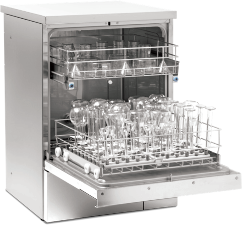Tiva 8 Laboratory glassware washer - open door