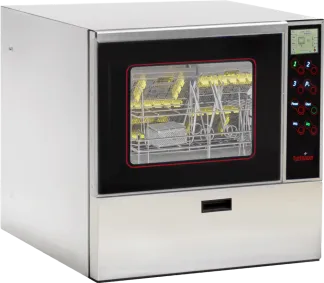 Dental washer disinfector with instruments inside